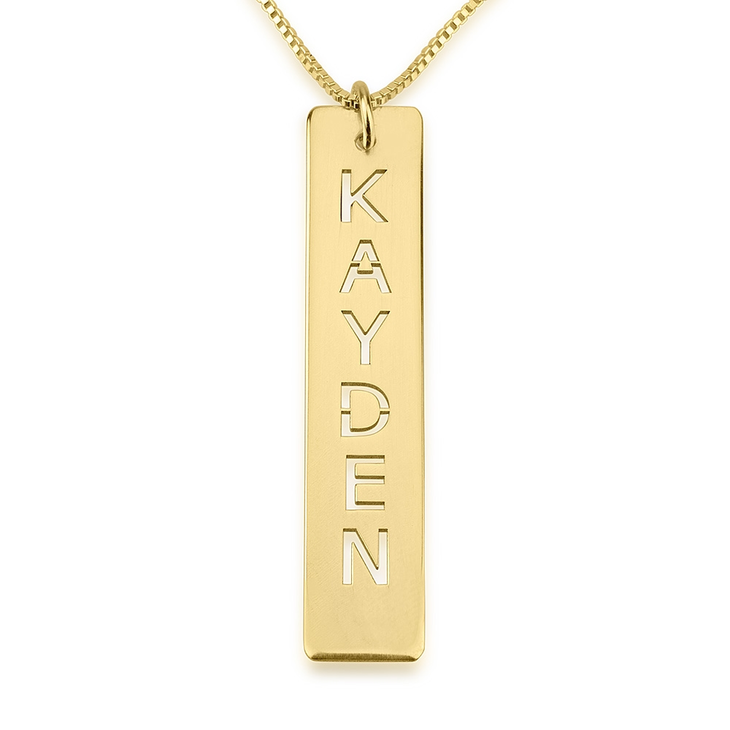 Vertical Bar Nameplate
