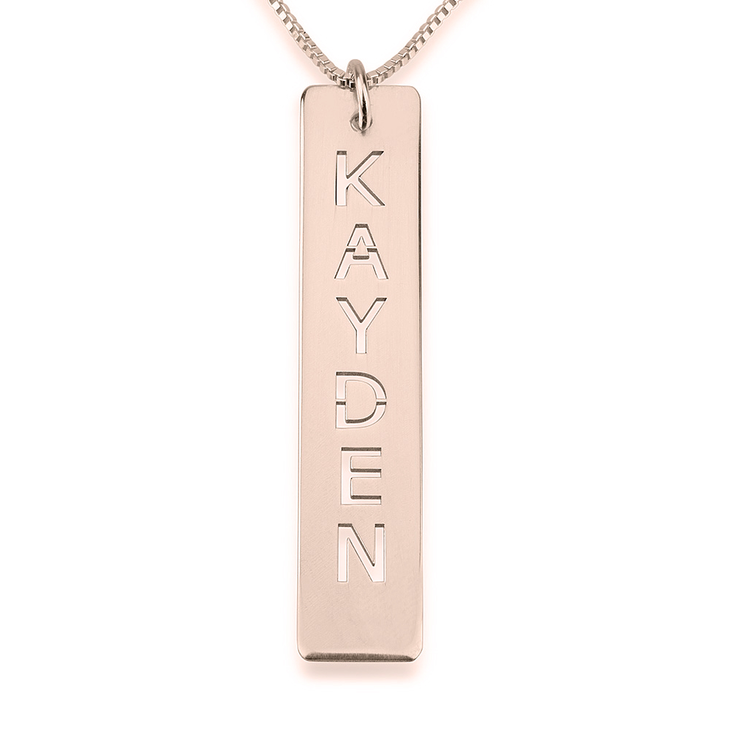 Vertical Bar Nameplate