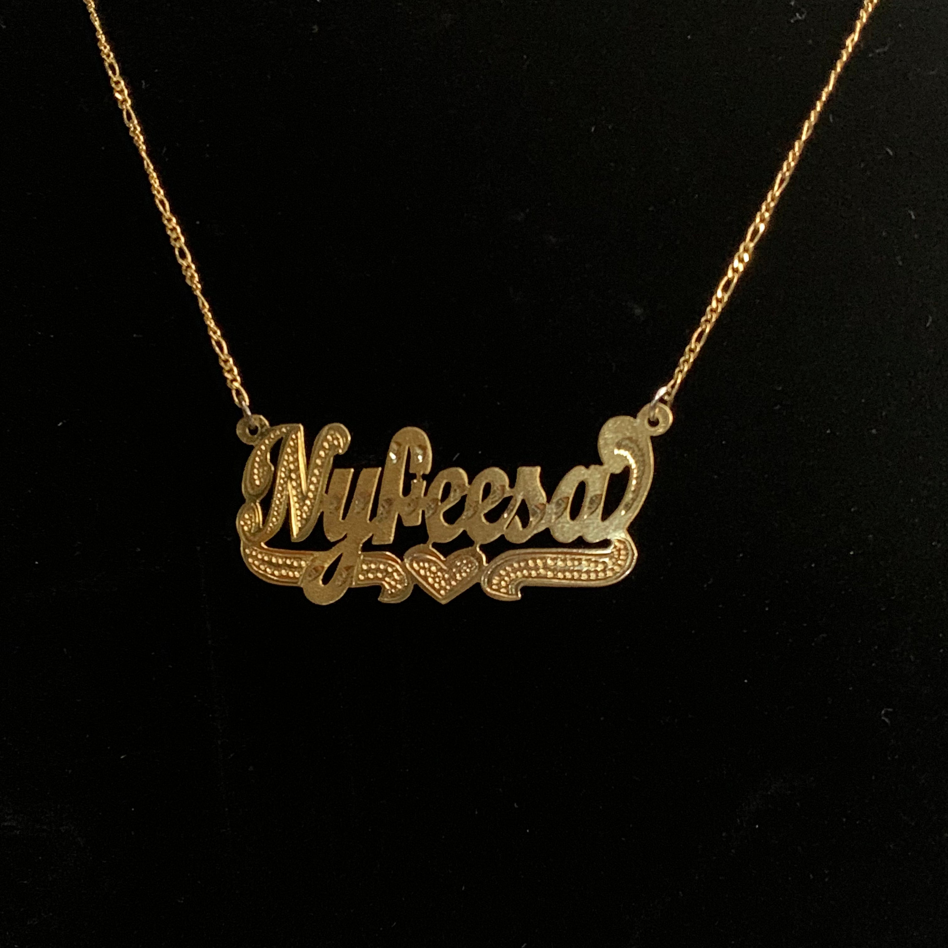 Vintage Name Necklace